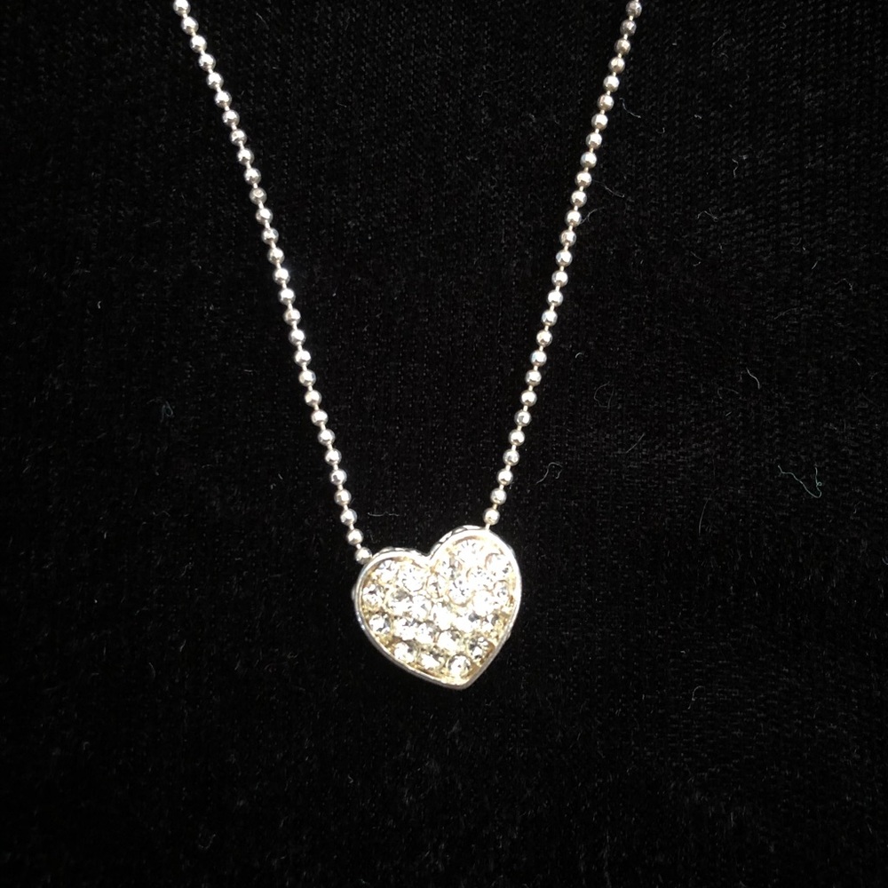 Adjustable Silver Hearted Necklace